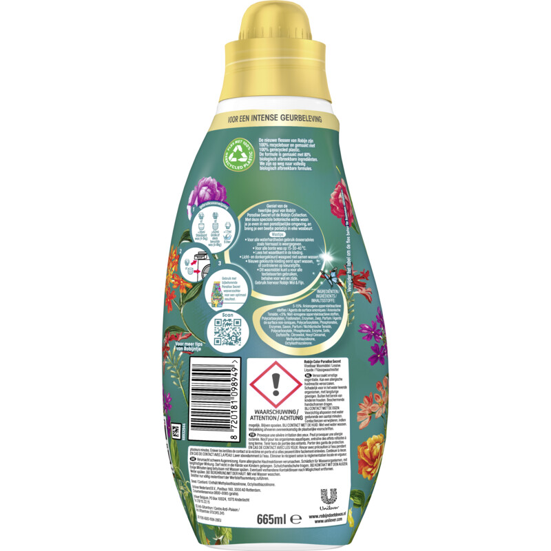 Een afbeelding van Robijn Color paradise secret wasmiddel