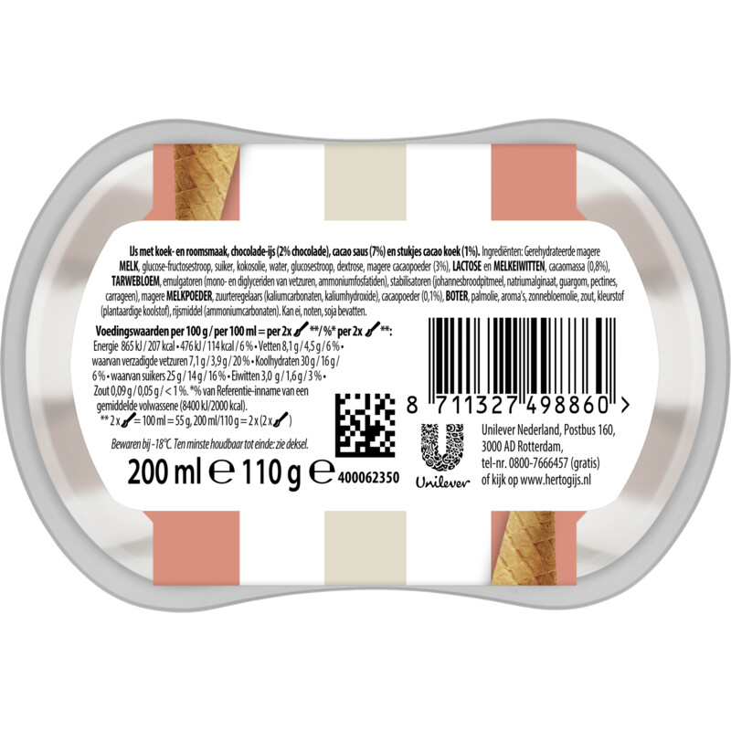 Een afbeelding van Hertog Ijssalon mini cookie crumble