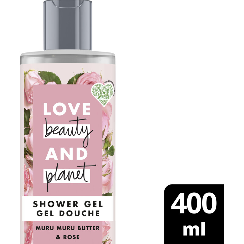 Een afbeelding van Love Beauty & Planet Muru muru butter&rose moisture showergel