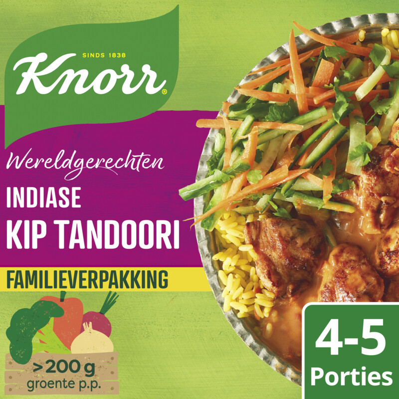 Een afbeelding van Knorr Wereldgerechten Indiase kip tandoori XL
