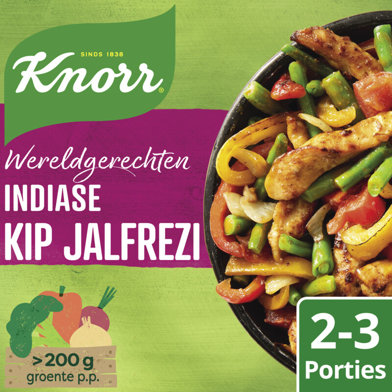 Een afbeelding van Knorr Wereldgerecht Indiase kip jalfrezi