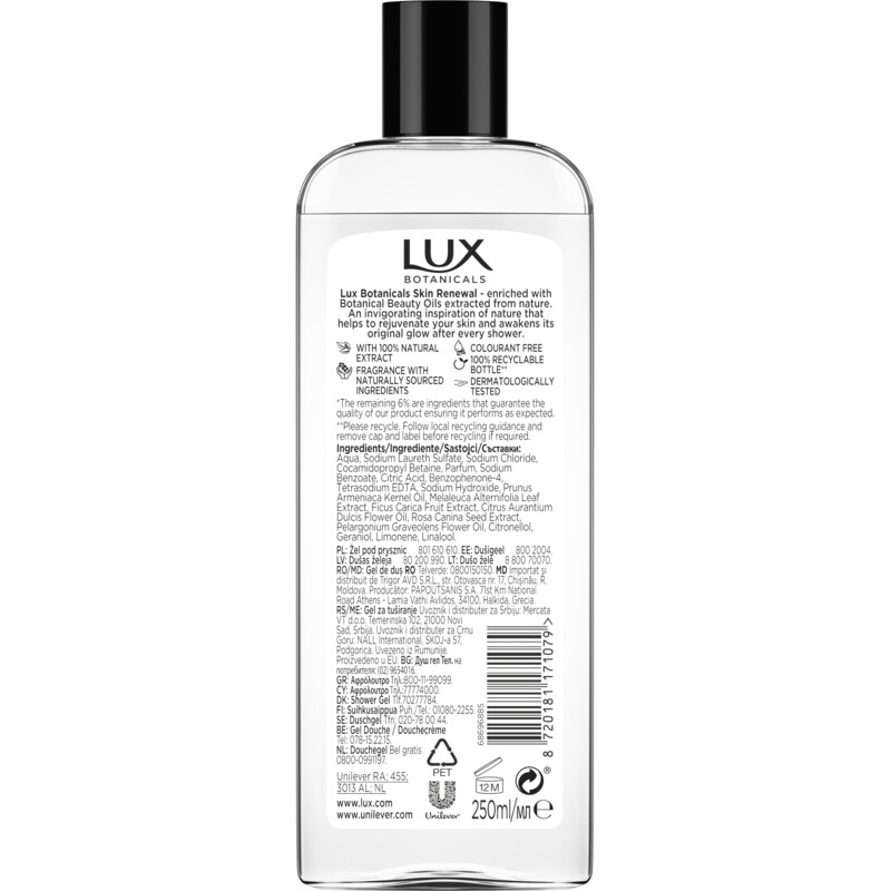 Een afbeelding van Lux Douchegel botanicals rosehip oil