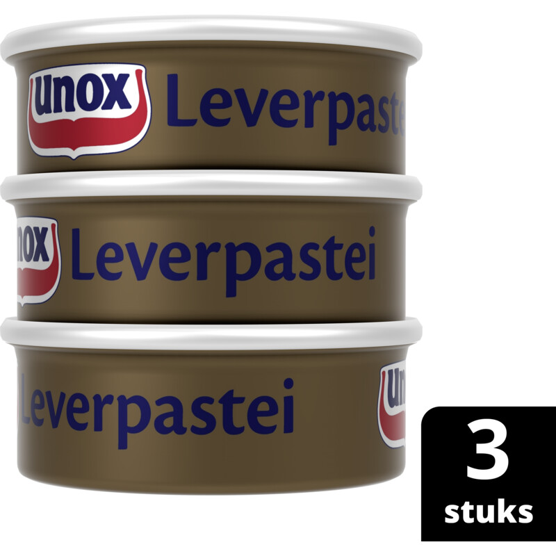 Een afbeelding van Unox Leverpastei 3-pack