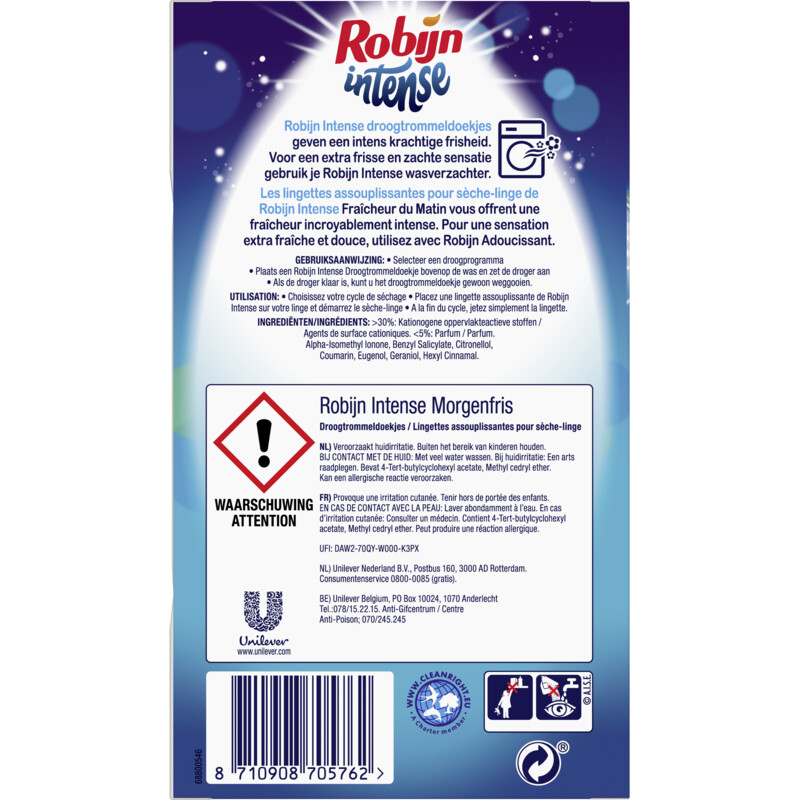 Een afbeelding van Robijn Morgenfris droogtrommeldoekjes