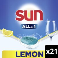 Een afbeelding van Sun All-in-one citroen vaatwastabletten