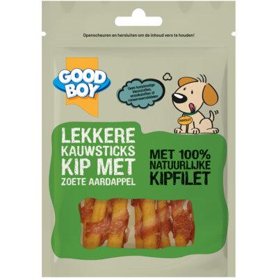 pdp-image-Good boy Lekkere kauwsticks kip + zoete aardappel