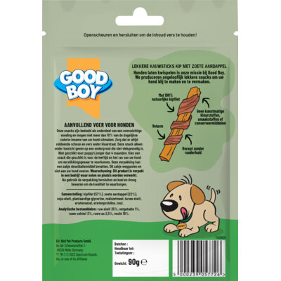 pdp-image-Good boy Lekkere kauwsticks kip + zoete aardappel