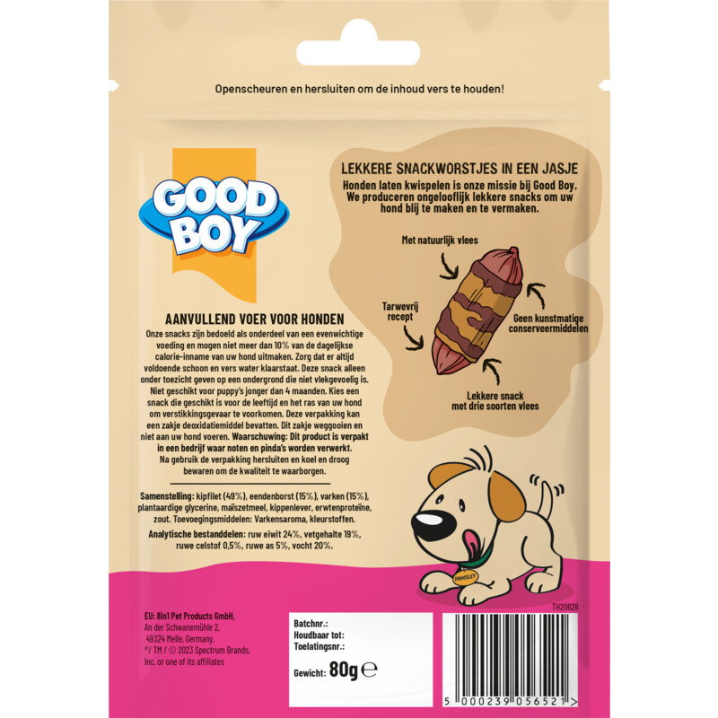 Een afbeelding van Good boy Succulent pigs in blankets