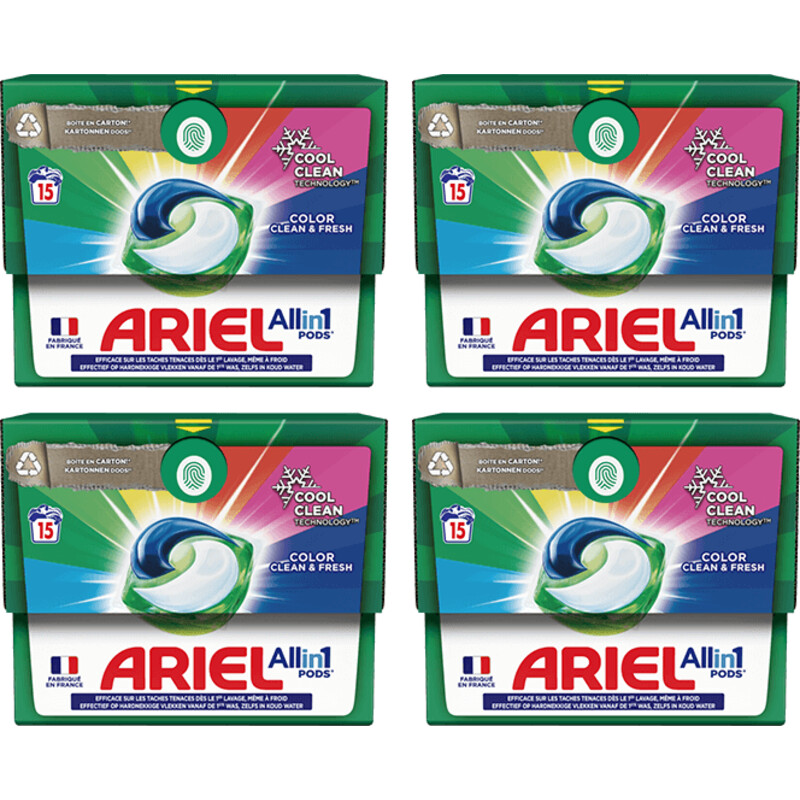 Een afbeelding van Ariel 3-in-1 pods color 4-pack