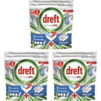Een afbeelding van Dreft Platinum+ Deep Clean vaatwas pakket