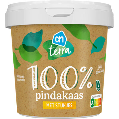 pdp-image-AH Terra Plantaardig 100% pindakaas met stukjes