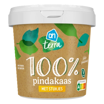pdp-image-AH Terra Plantaardig 100% pindakaas met stukjes