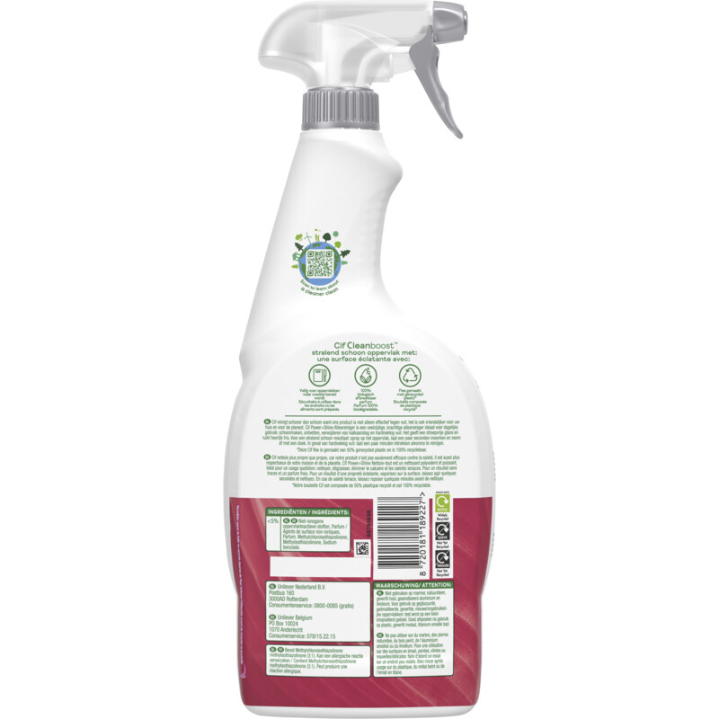 Een afbeelding van Cif Cleanboost power allesreiniger spray