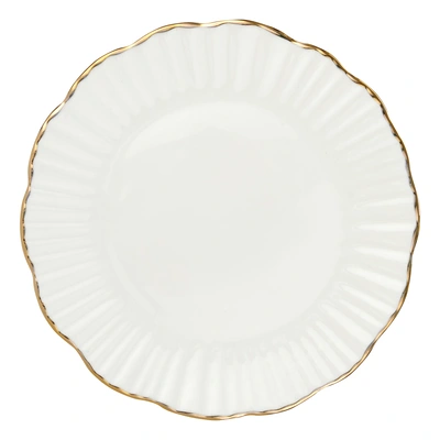 pdp-image-AH Bord wit met goudkleurige rand 17cm