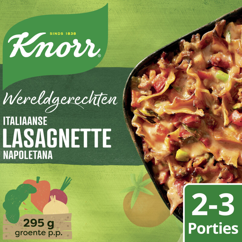 Een afbeelding van Knorr Wereldgerechten lasagnette napoletana