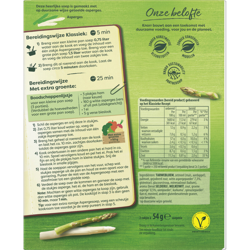 Een afbeelding van Knorr Mix voor asperge crème soep