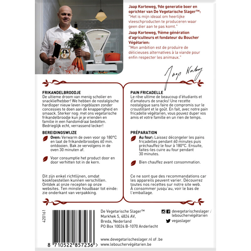 Een afbeelding van Vegetarische Slager Frikandelbroodje