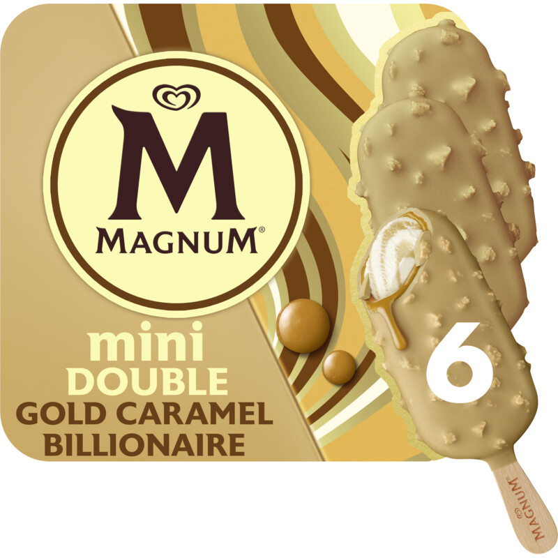 Een afbeelding van Magnum Mini double gold caramel