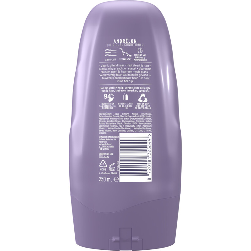 Een afbeelding van Andrélon Oil & curl conditioner met buriti-olie