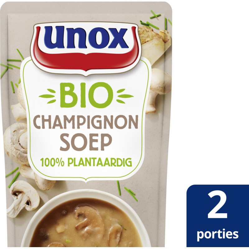 Een afbeelding van Unox Biologische champignon soep