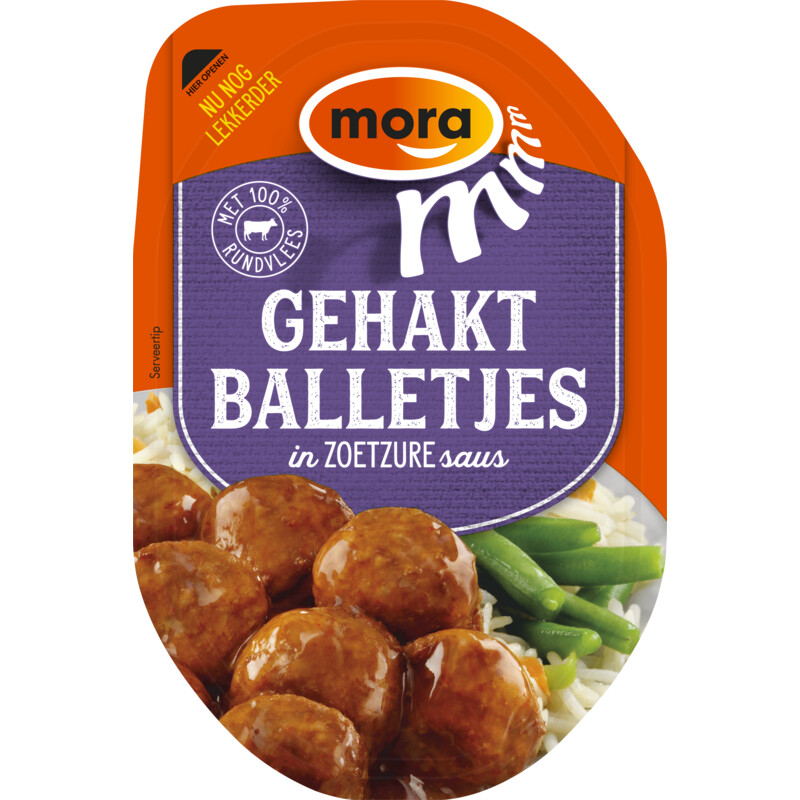 Een afbeelding van Mora Gehaktballetjes in zoetzure saus