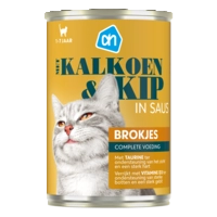 AH Blik brokjes kip kalkoen