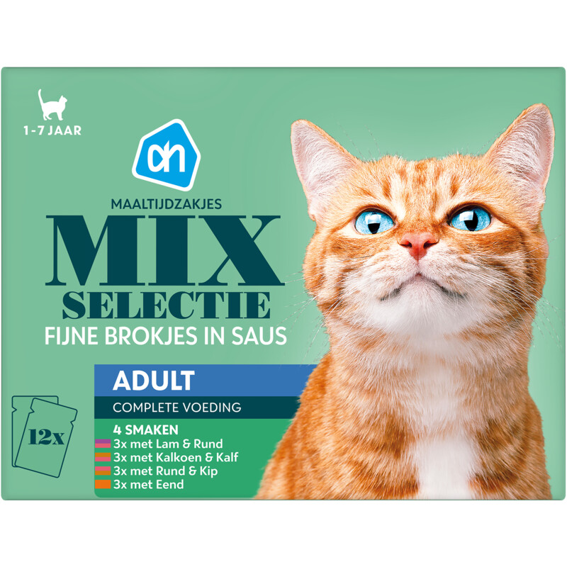Een afbeelding van AH Maaltijdzak mix selectie in saus adult