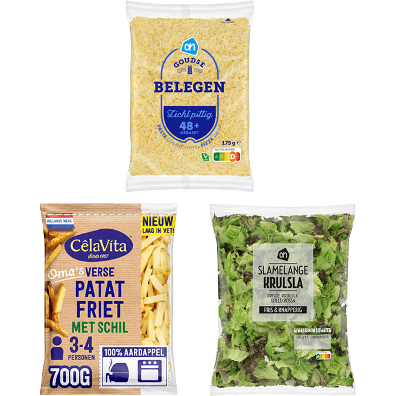 Een afbeelding van CêlaVita pata friet vega Maaltijdpakket