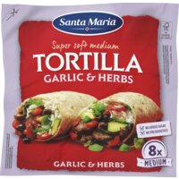Een afbeelding van Santa Maria Tortilla wraps garlic & herbs medium