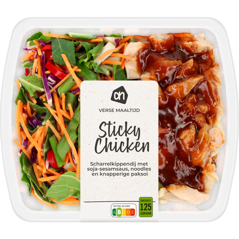Een afbeelding van AH Verse maaltijd sticky chicken