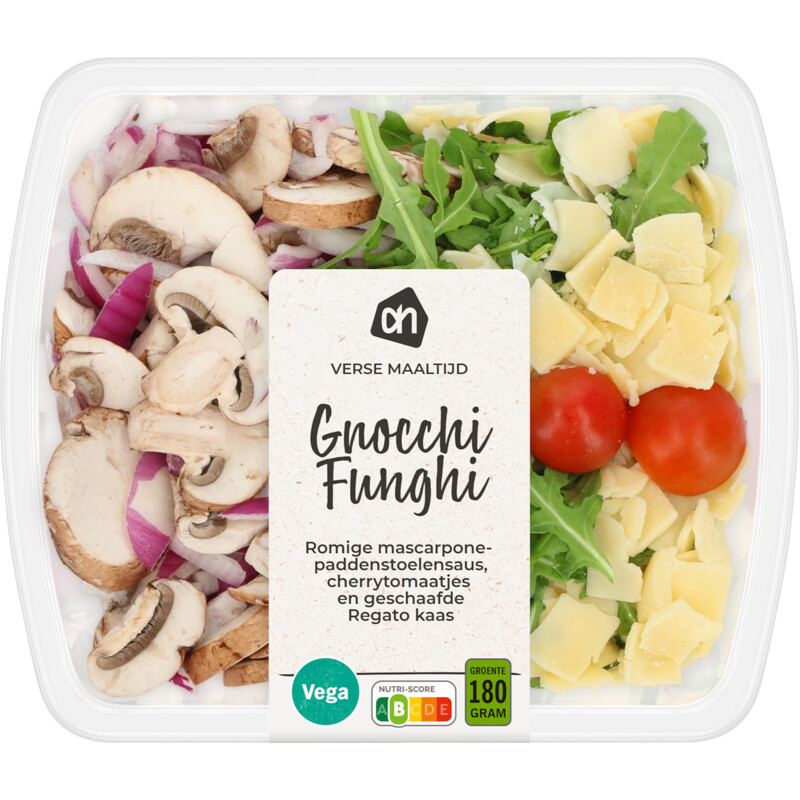 Een afbeelding van AH Verse maaltijd gnocchi funghi