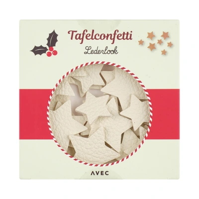 pdp-image-Avec Tafelconfetti wit lederlook