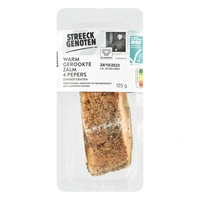 Streeckgenoten Warm gerookte zalm 4-pepers bel