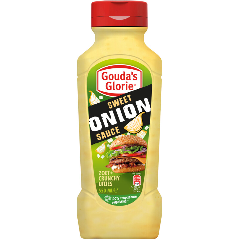 Een afbeelding van Gouda's Glorie Sweet onion sauce