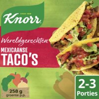 Een afbeelding van Knorr Wereldgerechten Mexicaanse taco's