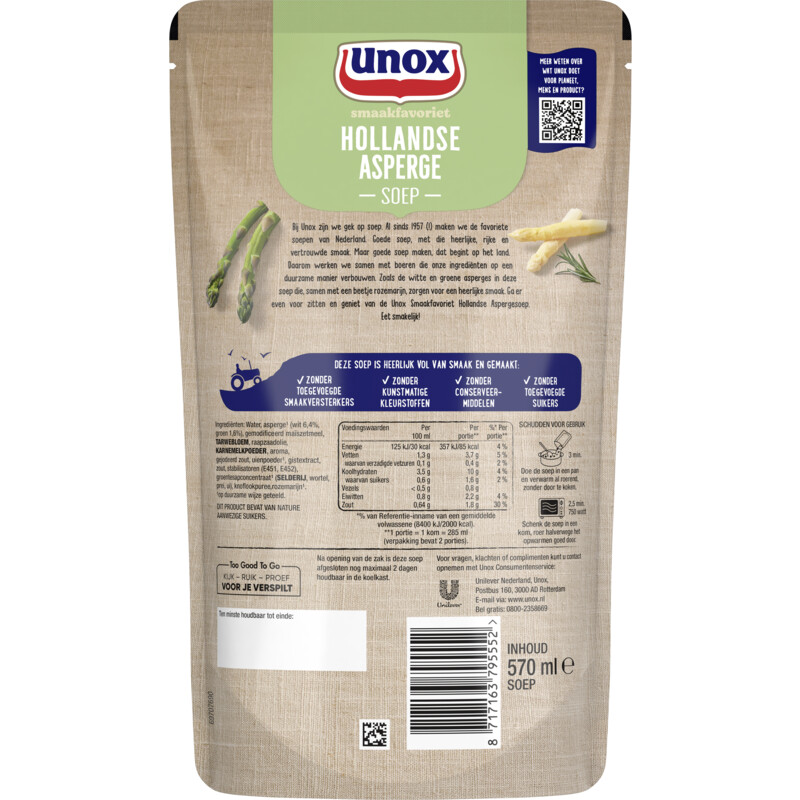 Een afbeelding van Unox Hollandse aspergesoep