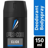 Een afbeelding van Axe Dbodyspray click deodorant