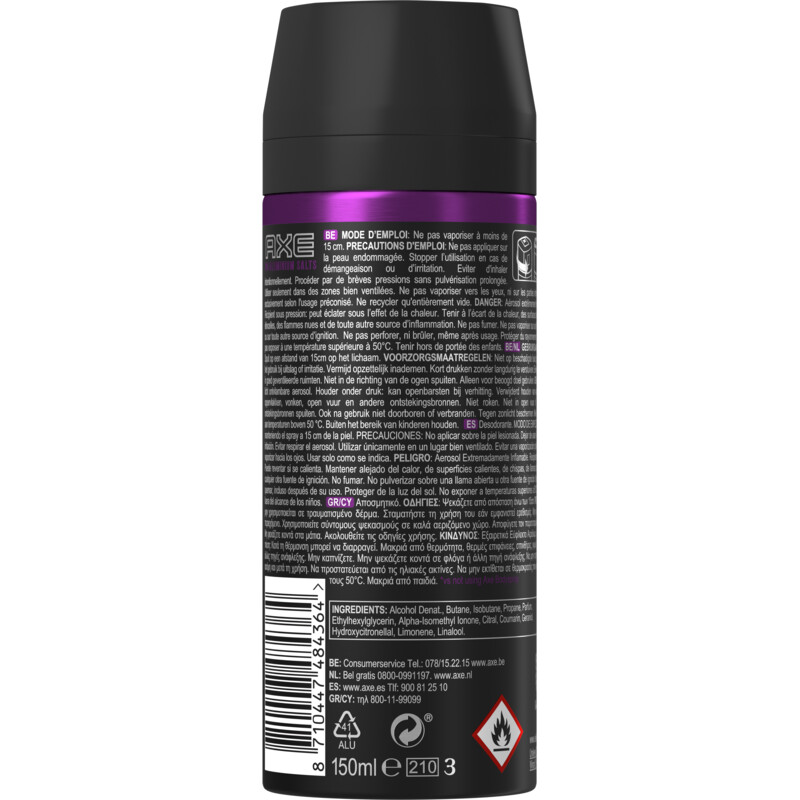 Een afbeelding van Axe Excite deodorant bodyspray