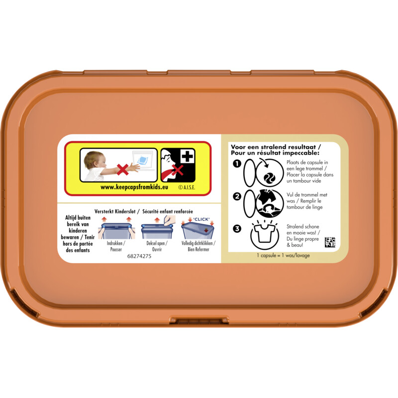 Een afbeelding van Robijn Wasmiddel caps paradise secret