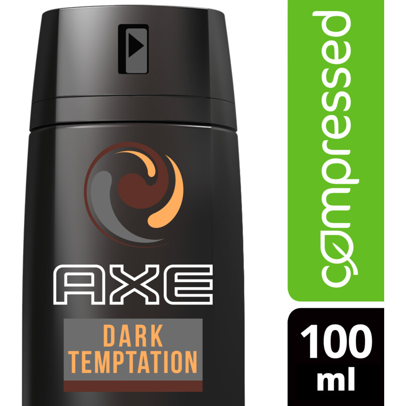 Een afbeelding van Axe Dark temptation compressed deodorant bel