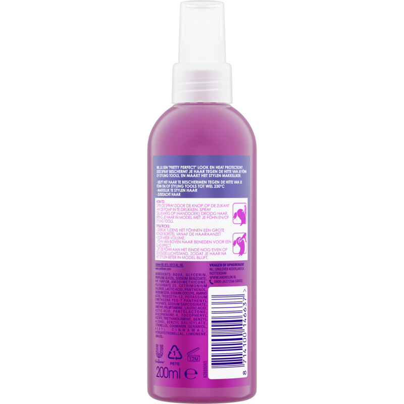 Een afbeelding van Andrélon Heat protect spray pink collection
