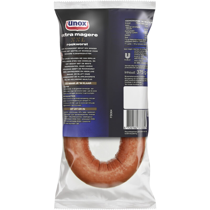 Een afbeelding van Unox Rookworst extra mager