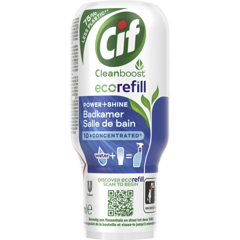 Een afbeelding van Cif Power & shine badkamer eco refill caps