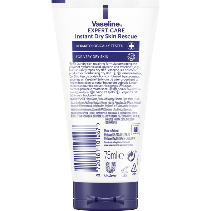 Een afbeelding van Vaseline Expert care skin rescue bodylotion