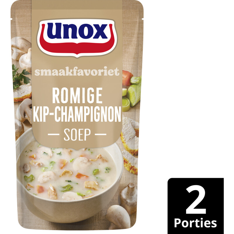 Een afbeelding van Unox Romige kip-champignonsoep