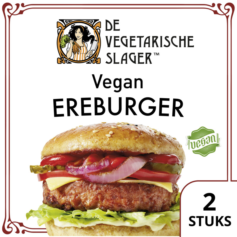 Een afbeelding van Vegetarische Slager Vegan ereburger