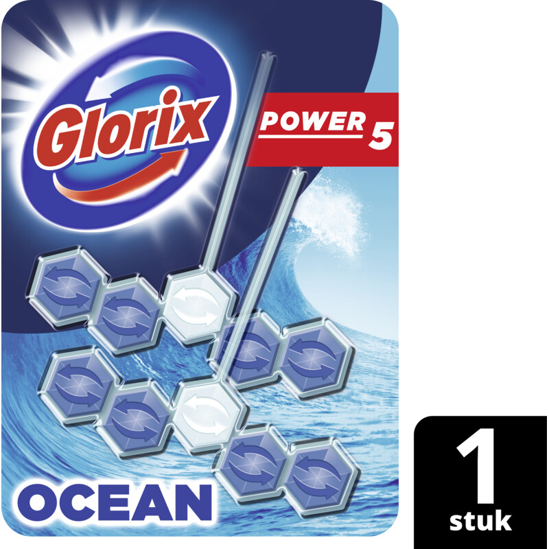 Een afbeelding van Glorix Power5 ocean duo pack wc-blok 2-pack