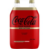 Een afbeelding van Coca-Cola Zero sugar zero caffeine 4-pack