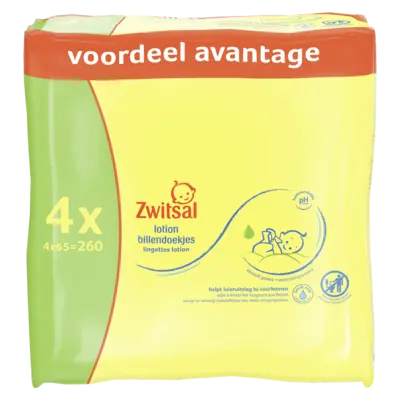 pdp-image-Zwitsal Baby lotion billendoekjes 4-pack