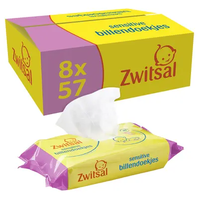 pdp-image-Zwitsal Billendoek sensitive 8x57st